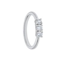 Anello Babila Milano Donna Trilogy in Oro bianco Diamante 0.43 Ct BBB21045B - BBB21045B